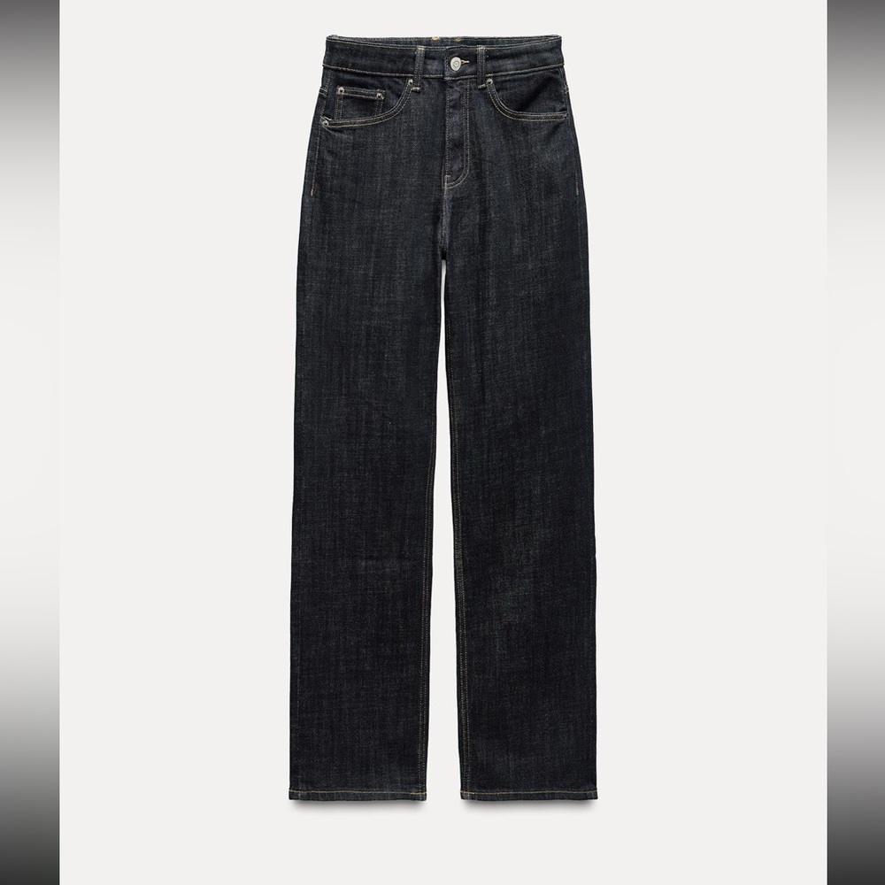 Zara TRF straight leg stretch full length 2